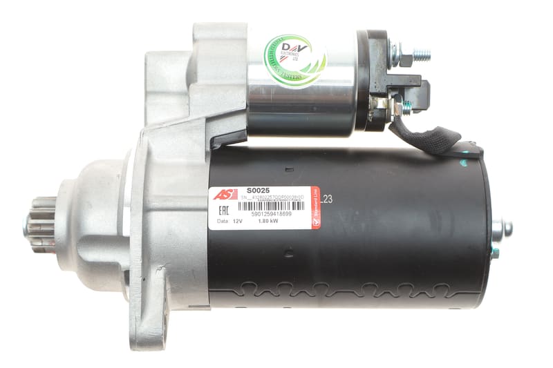 Стартер VW Caddy II/Golf IV/Passat 1.9TDI 93-05 (12V/1.8kw) (z=10/11) AS