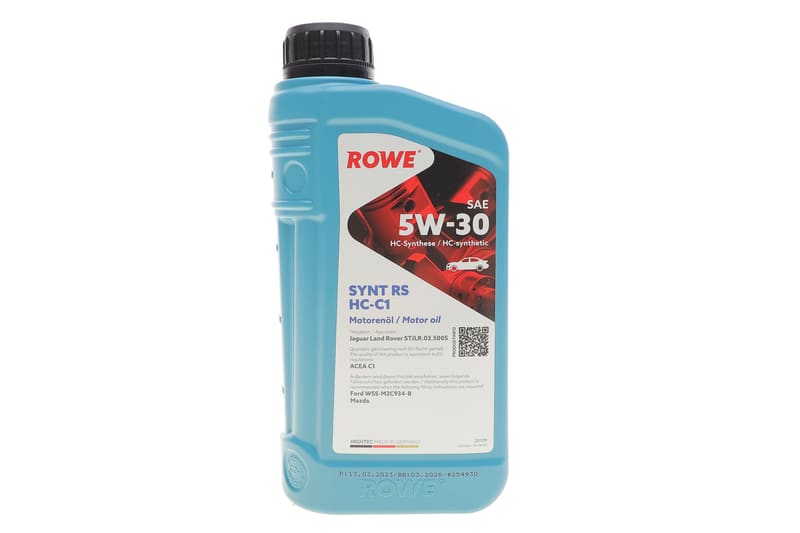 Олива 5W30 HIGHTEC SYNT RS HC-C1 (1L) (Jaguar Land Rover STJLR.03.5005/Ford WSS-M2C934-B/Mazda) ROWE