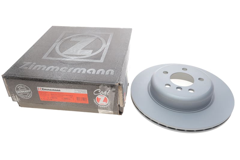 Диск тормозной (задний) BMW 5 (F10/F11) 09-17 (330x20) (с покрытием) (вентилируемый) ZIMMERMANN