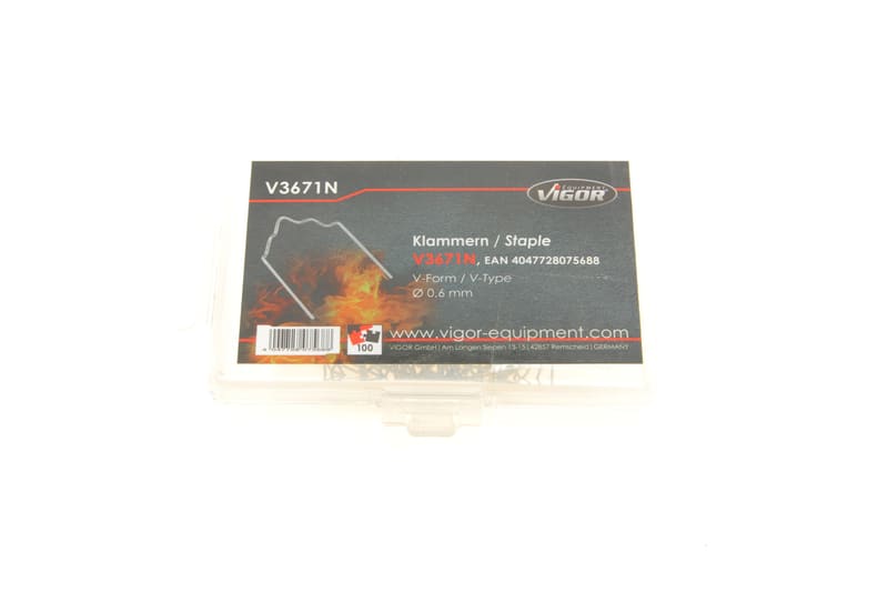 Скоба V-профиль Ø0,6 mm 100 ед. VIGOR