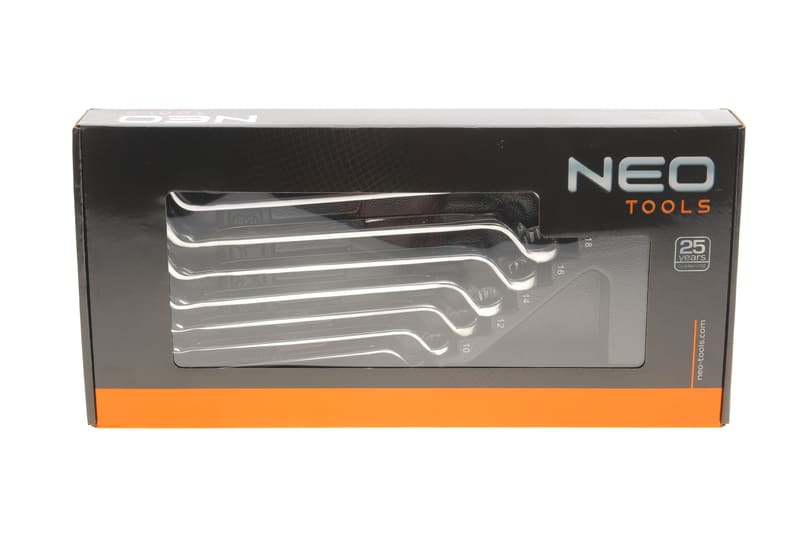 Набор ключей коленчатых 6x7-20х22 мм 45° 8 ед. NEO TOOLS