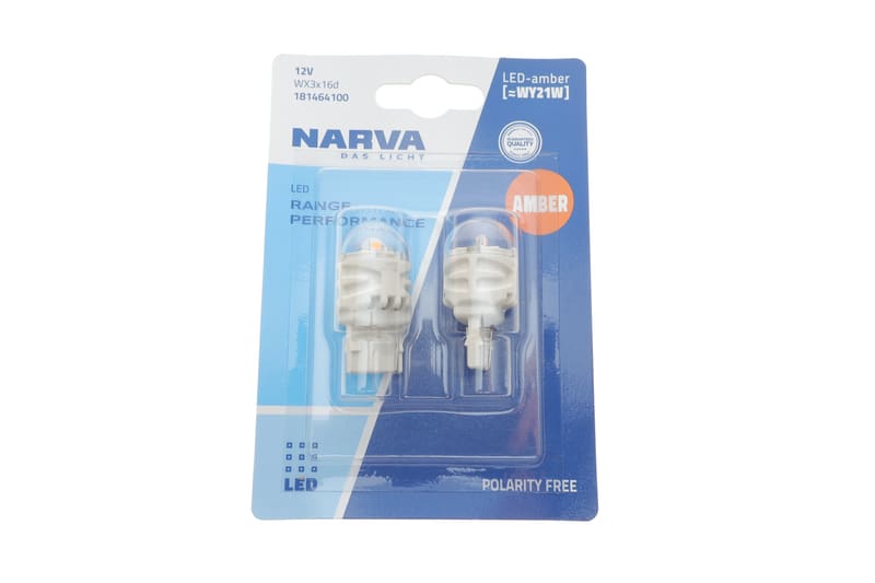 Автолампа WY21W 12V 2.15W WX3x16d LED (жовта) (К-кт 2 шт.) NARVA