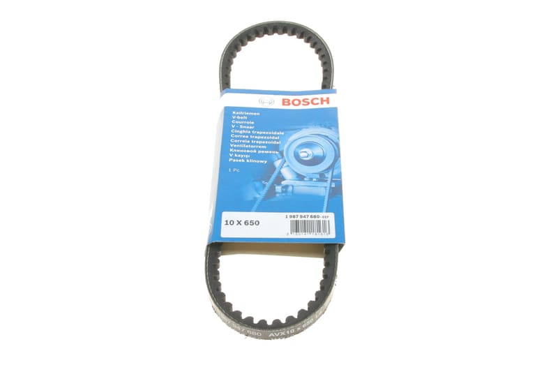 Ремень генератора VW T4 1.9D/TD 00-03/Peugeot 405/309/205 1.8/1.9D 88-97 (10x650) BOSCH