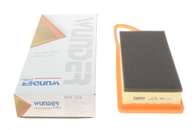 Фильтр воздушный Citroen Nemo 1.4HDi (с парплоном) WUNDER FILTER