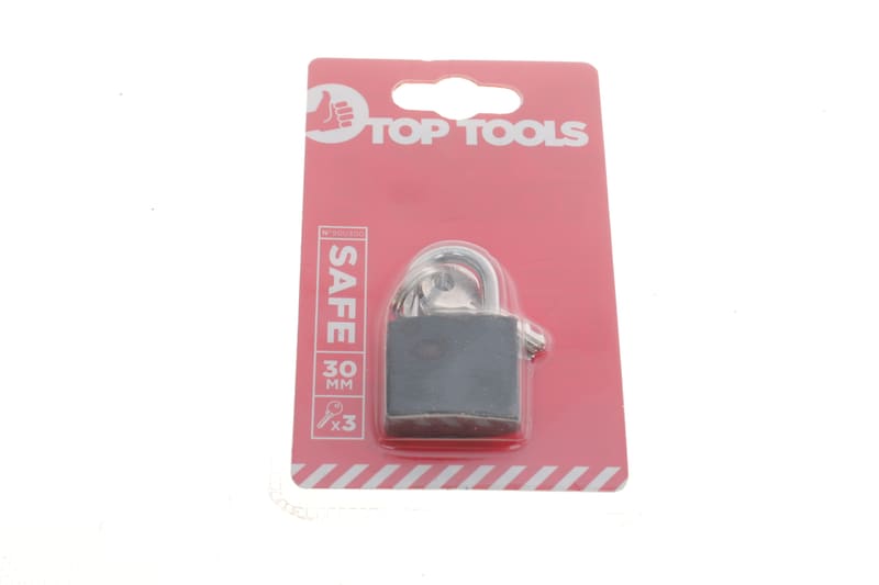 Замок навесной (30mm) (3 ключа в к-кт) TOP TOOLS