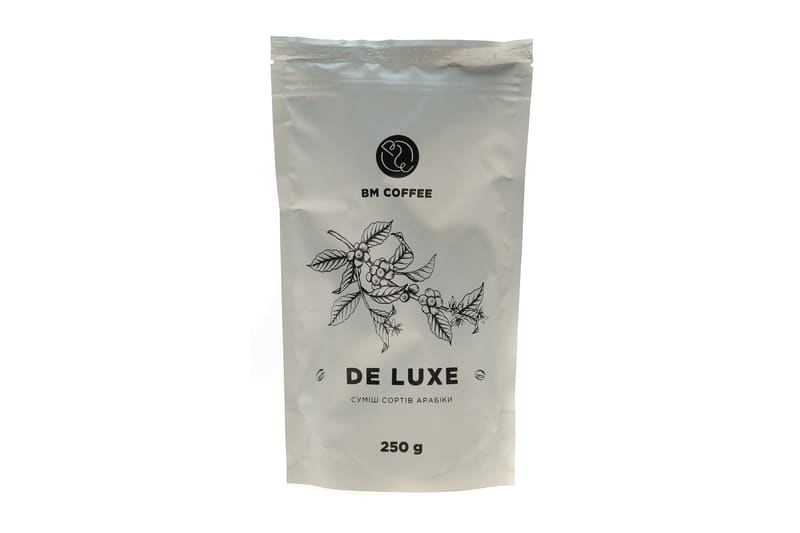 Кава мелена заварна Арабіка De Luxe (0,25кг) BM COFFEE