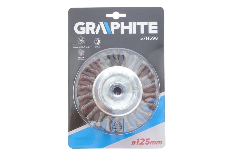 Щітка дискова Ø125 мм M14 GRAPHITE