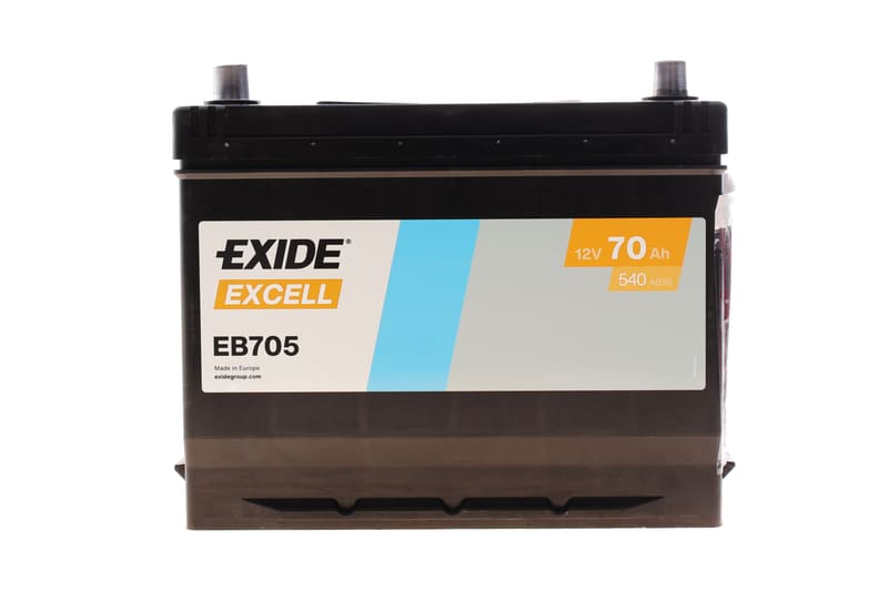 Аккумуляторная батарея 70Ah/540A (270x173x222/+L/B9) Excell Азия EXIDE