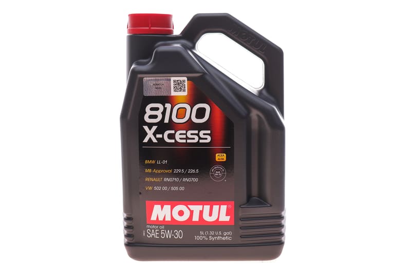 Масло 5W30 X-cess 8100 (5L) (VW 502 00/505 00/MB 229.5/226.5/RN0710-0700/LL-01) (108946) MOTUL