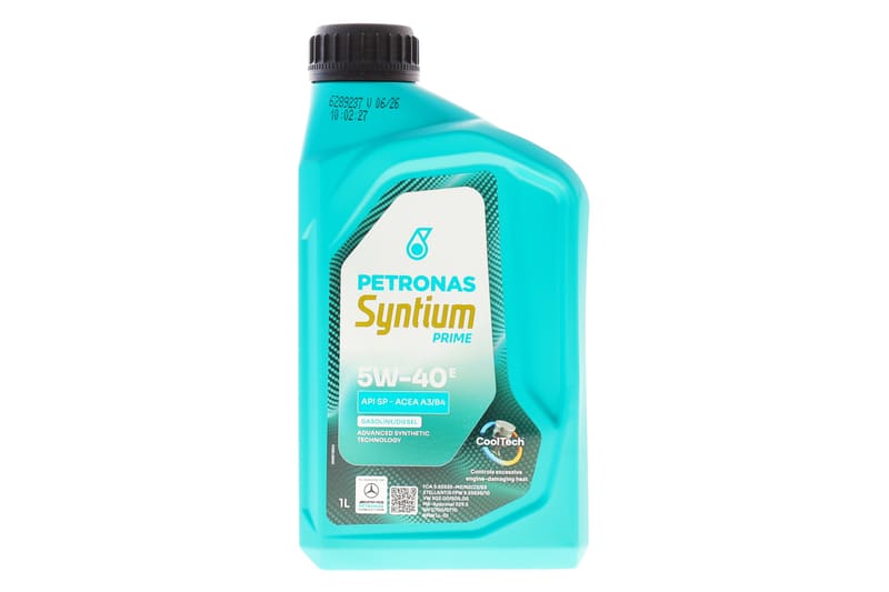 Масло 5W40 SYNTIUM PRIME E (1L) (MB 229.5/VW 502.00/505.00/LL-01/RN0700/RN0710) (API SP)(ACEA A3/B4) PETRONAS