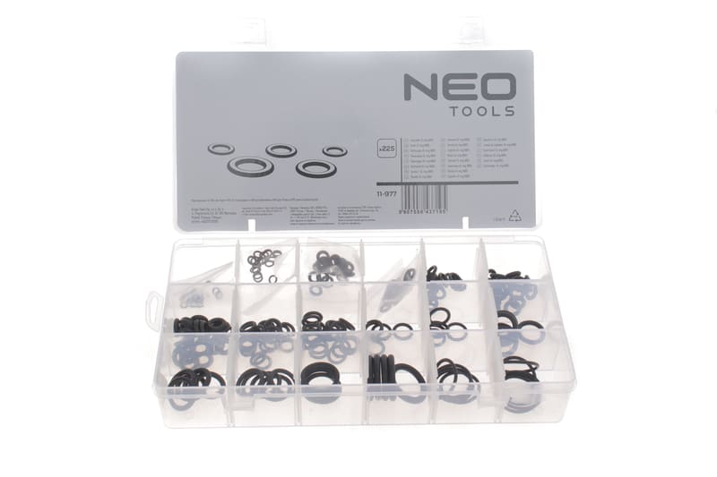 Набор колец уплотнительных O-ring 225 ед. NEO TOOLS
