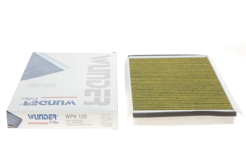 Фільтр салону MB Sprinter/VW Crafter 06- (вугільний) WUNDER FILTER
