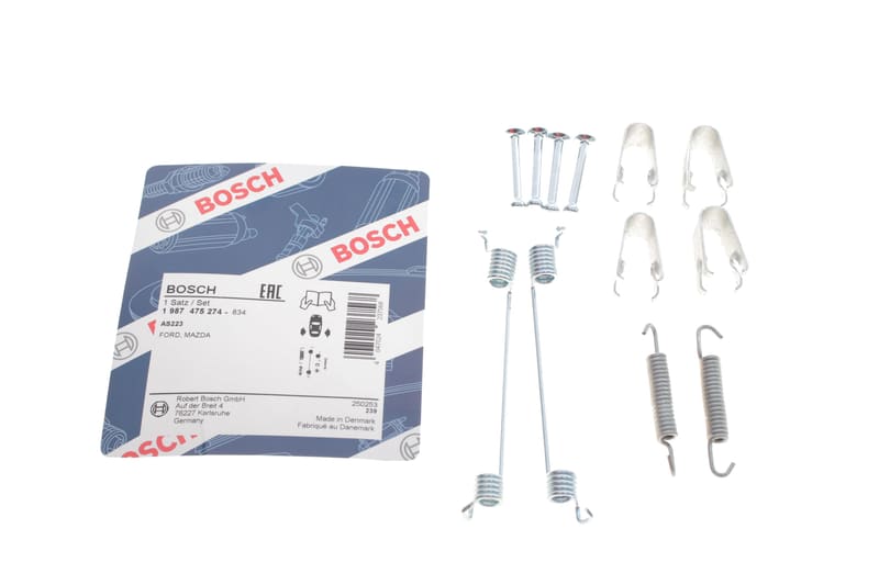 Комплект пружинок колодок ручника Ford Fiesta 95-08/Mazda 2 03-07 BOSCH