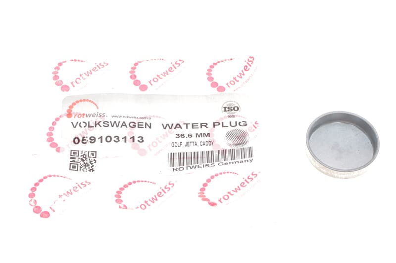 Заглушка блоку циліндрів VW (d=36.6mm) ROTWEISS