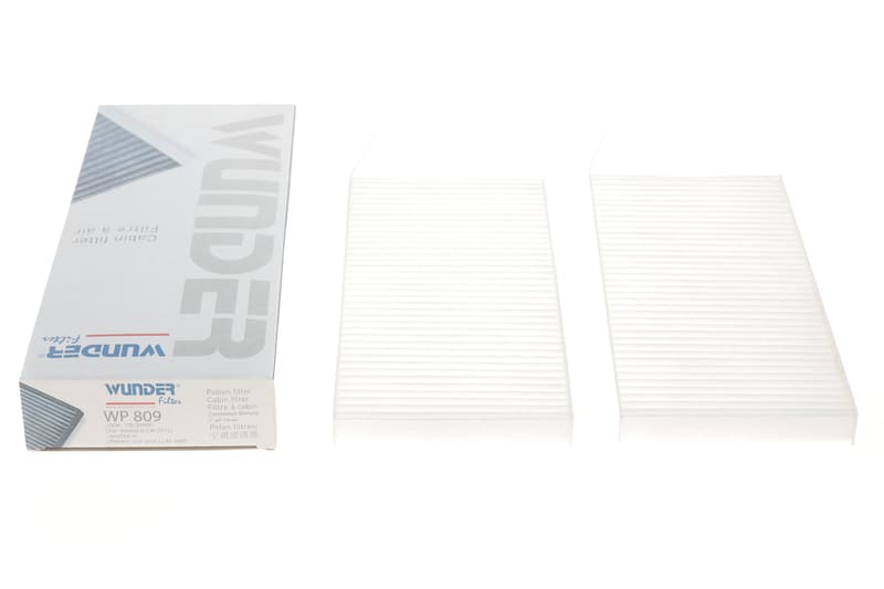 Фільтр салону Renault Kangoo 08-/ Master 10- (к-кт 2шт) WUNDER FILTER