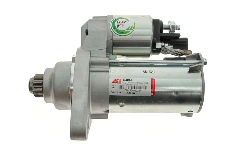 Стартер Seat Ibiza/Skoda Octavia/Superb/Yeti/VW Passat/T5 1.4/1.8/2.0i 03-15 (1.1kw) (z=10) AS