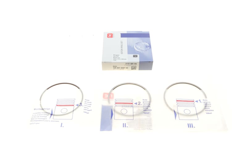 Кільця поршневі BMW X5 (E70)/X6 (E71) 3.0d 09-14 (N57) (84.00mm/STD) (1.75-1.75-2.0) = 8907590000 NPR