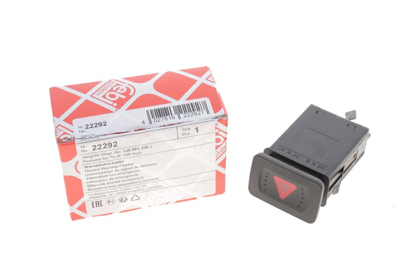 Вимикач аварийного світлового сигналу з реле VW Bora/ Golf IV 98-06 FEBI BILSTEIN