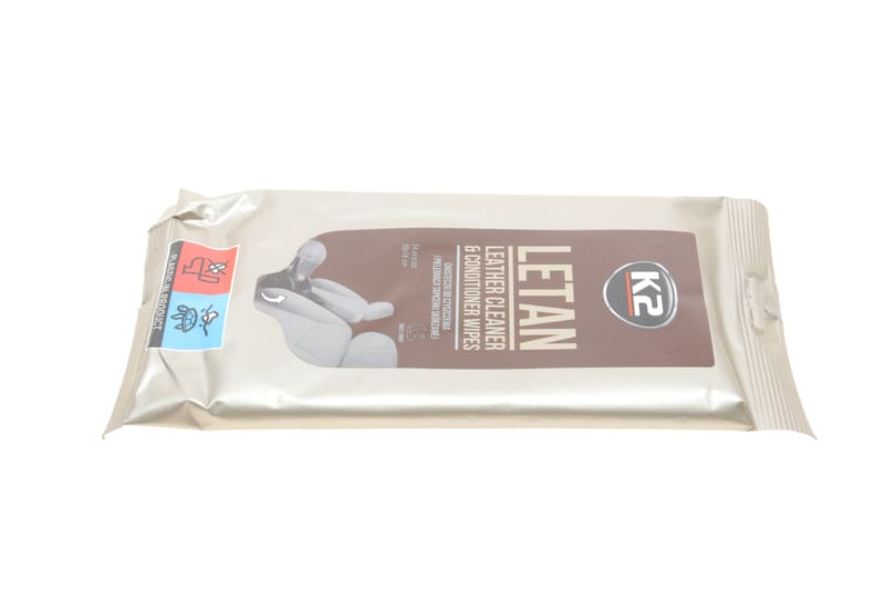 Салфетки для очистки кожаной обивки Letan Leather Cleaner & Conditionner Wipes (24шт) K2