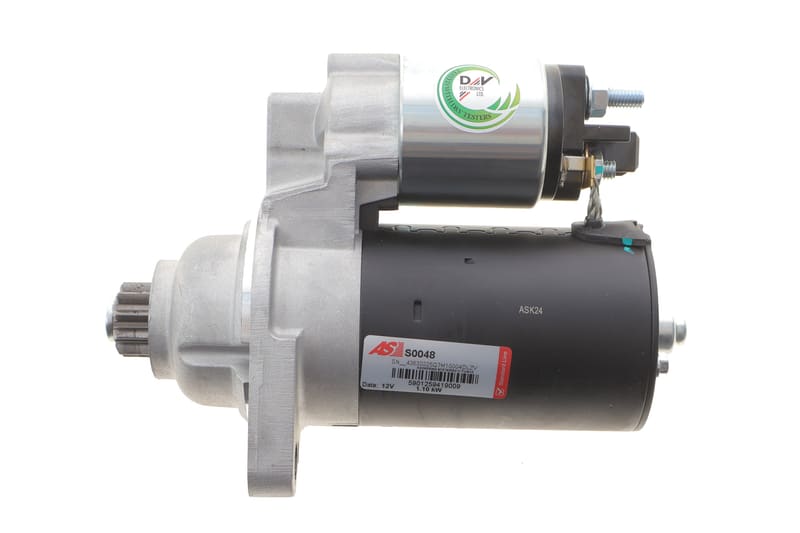 Стартер Seat Ibiza/Leon/Skoda Fabia/Octavia/VW Golf/Sharan 1.8/2.0 96-10 (1.1kw) (z=10) AS