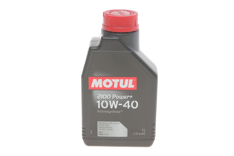 Олива 10W40 Power+ 2100 (1л) (505.00/501.01/MB 229.1/RN 0700/PSA B71 2300) (102770) заміна на 387701 MOTUL