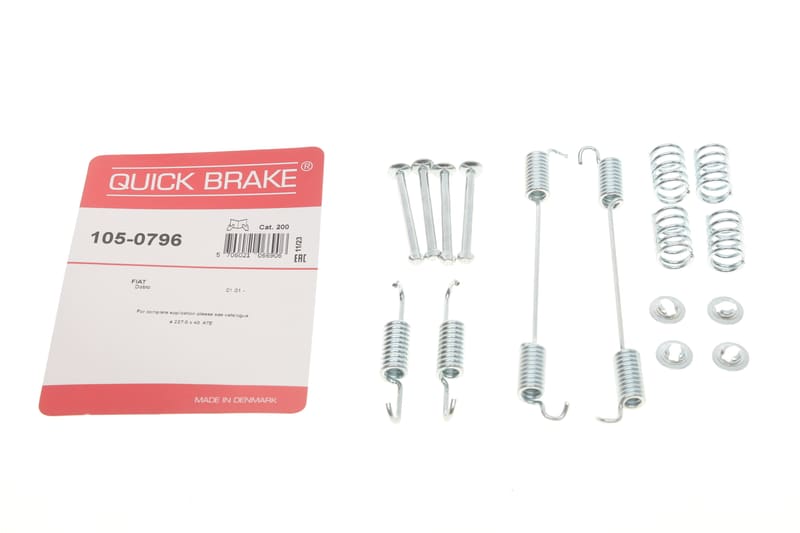 Комплект пружинок колодок ручника Fiat Doblo 01- QUICK BRAKE