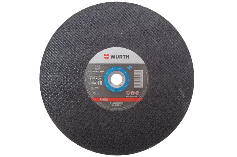Круг відрізний 355x3,0x25,4 мм RED STRIPE WURTH