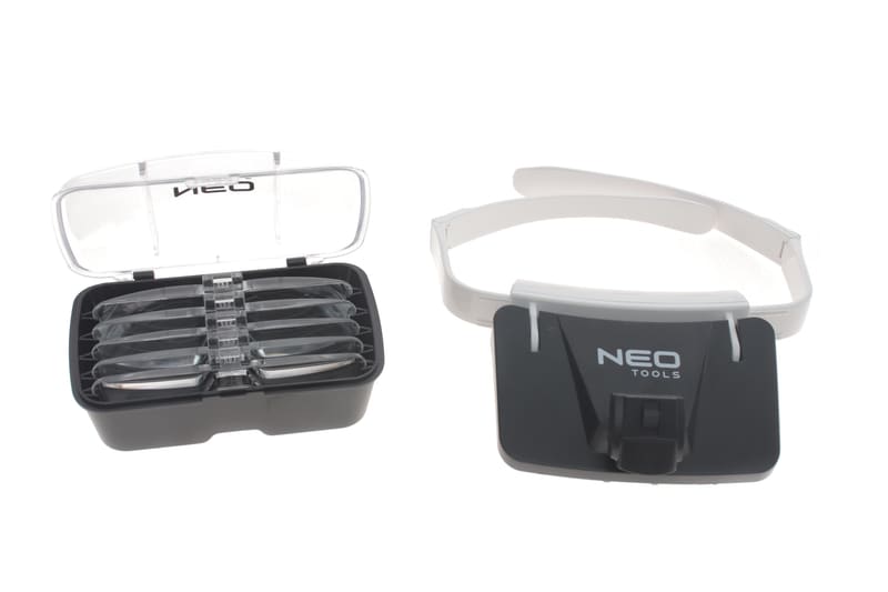 Лупа с LED-подсветкой (налобная) (1x-3.5x) NEO TOOLS