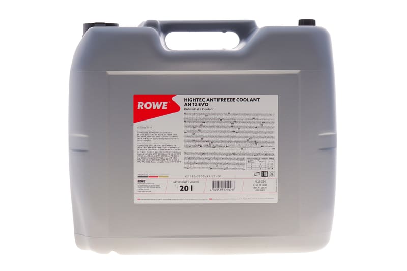 Антифриз (фіолетовий) G12 EVO (20L) HIGHTEC ANTIFREEZE COOLANT AN 12 EVO (1:1=-37°C) (концентрат) ROWE