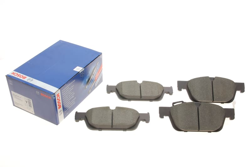 Колодки тормозные (передние) VW T5 03-/T6 15- (с датчиком) BOSCH