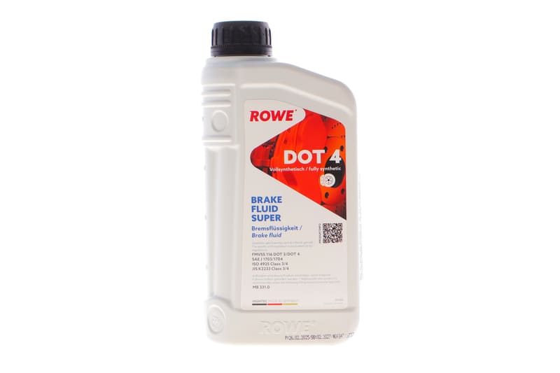 Жидкость тормозная HIGHTEC BRAKE FLUID SUPER DOT 4 (1L) (DOT 3/DOT 4) ROWE