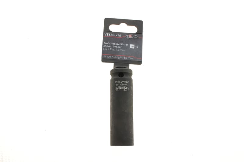Головка торцевая ударная 1/2" 16 мм Long 85 мм VIGOR
