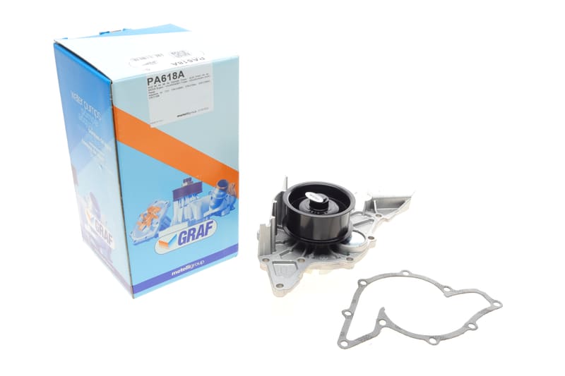 Помпа воды Audi A4-A8/VW Passat 2.4/2.6/2.8 95-05/Audi 80 2.6/2.8 91-96 (R/B) (5 лоп) (h шкива=32mm) GRAF
