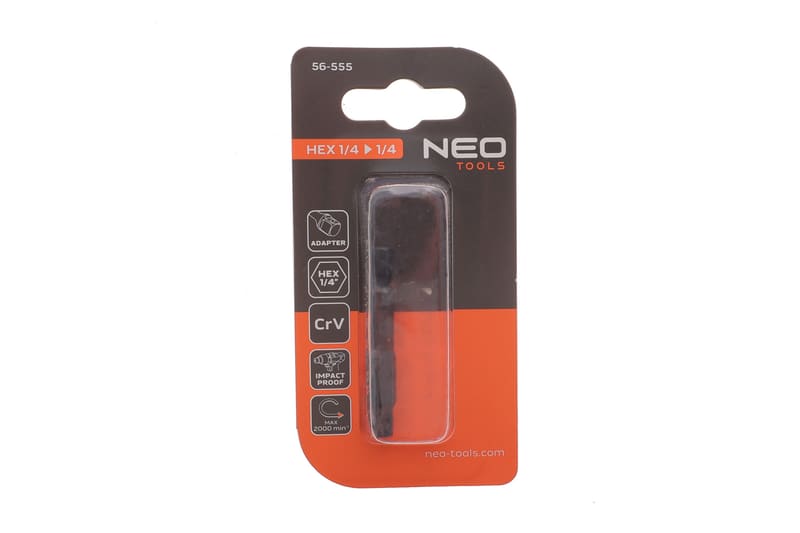 Перехідник 1/4 х 1/4 шестигранний NEO TOOLS