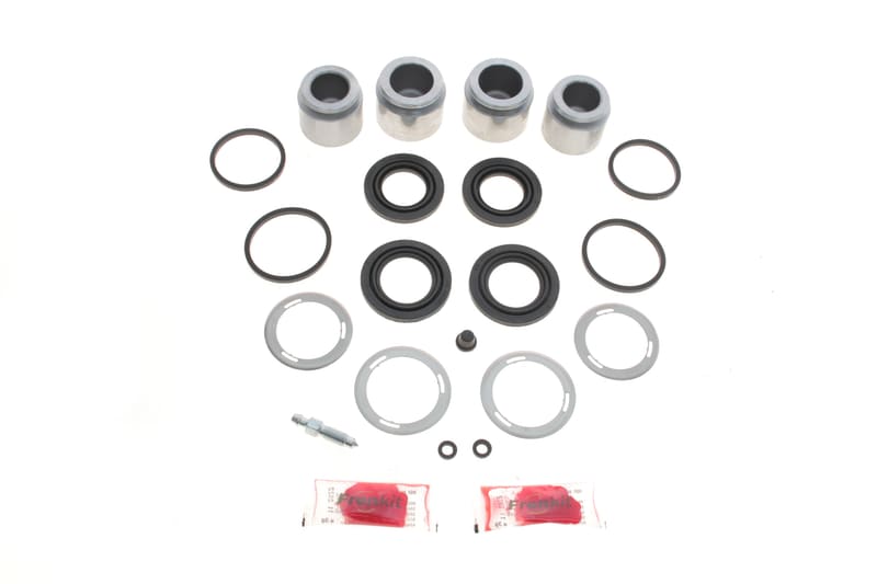 Ремкомплект супорта (переднього) MB E-class (W124) 93-98 (d=40/44mm) (Lucas) (+4 поршня) FRENKIT