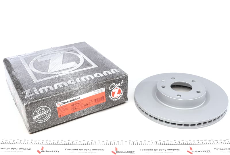 Диск гальмівний (передній) Mazda 3 1.5D/2.0/2.2D 13-/CX-3 15- (295x25)(з покриттям)(вентил.) ZIMMERMANN