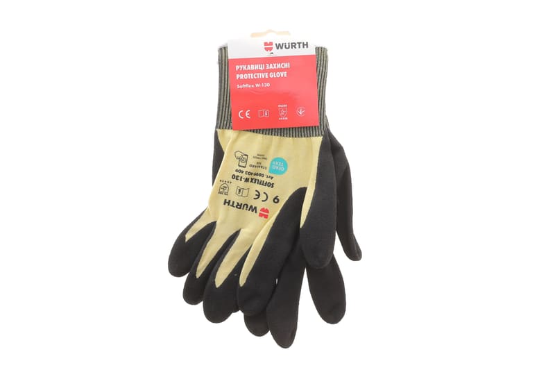 Рукавиці з нітриловим покриттям (L) SOFTFLEX W-130 WURTH