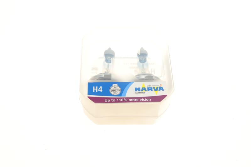 Автолампа H4 12V 60/55W P43t Range Power 110 (к-кт 2шт) NARVA