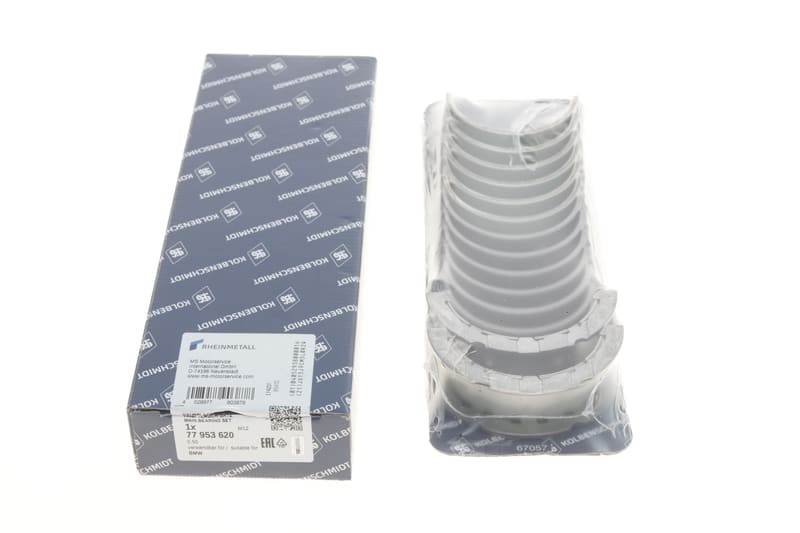 Вкладиші корінні BMW 3 (E90/F30/F80)/5 (F10)/X5 (E70/F15/F85) 08-18 N57 D30 (+0.50) KOLBENSCHMIDT