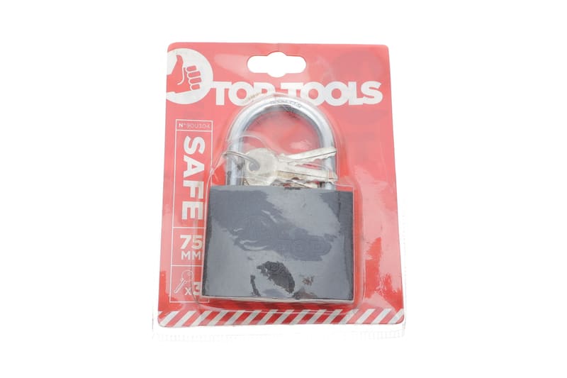 Замок навесной (75mm) (3 ключа в к-кт) TOP TOOLS