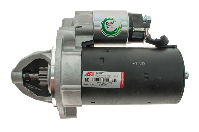 Стартер MB Sprinter 96-09/Vito 96-/C-class(W202/W203) 93-07/E-class(W124-W211) 93-09 2.0-3.2 (2kw) AS