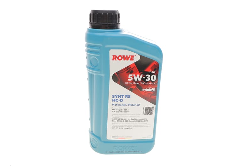 Масло 5W30 HIGHTEC SYNT RS HC-D (1L) (MB 229.5/VW 502 00/505 00/GM-LL-A-025/BMW LL-01) ROWE