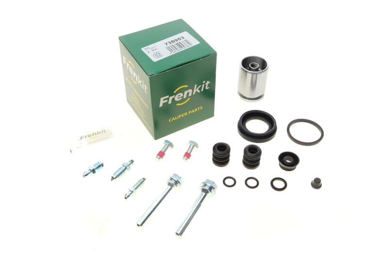 Ремкомплект суппорта (заднего) VW Golf/Passat (d=38mm) (+поршень/направляющая) (Lucas) FRENKIT