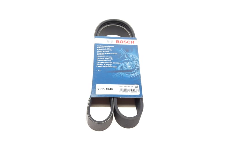 Ремінь генератора BMW 7 (E38) 94-01/Nissan Juke/Qashqai 1.6i 07- (7PK1043) BOSCH