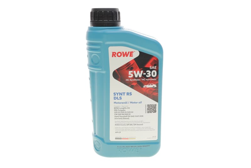 Олива 5W30 HIGHTEC SYNT RS DLS (1L) (MB 229.31/229.51/MB 229.52/BMW LL-04) (ACEA C2,C3/API SN/CF) ROWE