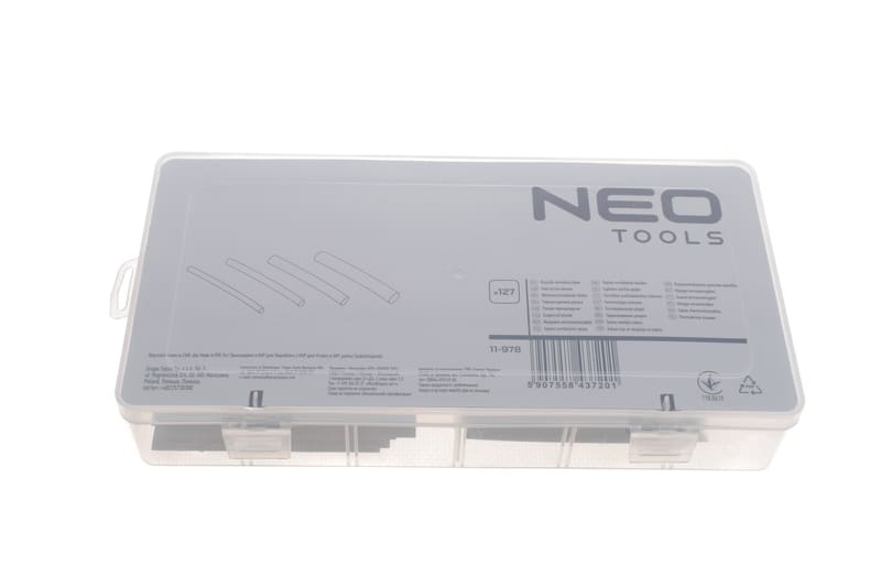Термоусаджувана трубка (к-кт 127шт) (d=3.5mm-13mm) NEO TOOLS