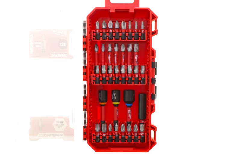 Набір біт комбінований SHOCKWAVE PACKOUT 1/4" 35 од. MILWAUKEE