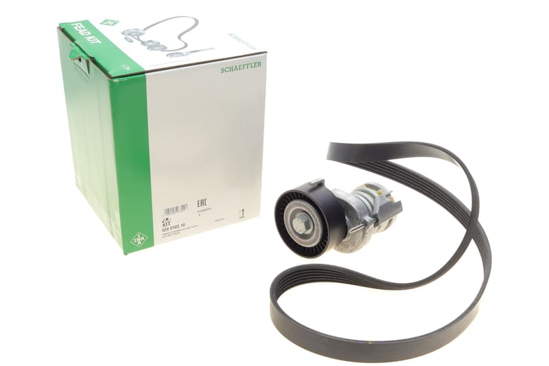 Комплект ремня генератора Audi A2/Seat Ibiza/Skoda Fabia/VW Golf/Polo 1.4/1.6/1.6FSI 97- (6PK 1078) INA