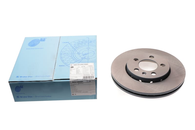 Диск тормозной (передний) Skoda Octavia/Fabia/Roomster 06- (256x22) BLUE PRINT