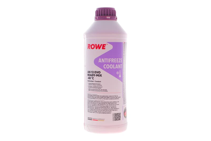 Антифриз (фіолетовий) G12 EVO (1.5L) HIGHTEC ANTIFREEZE COOLANT AN 12 EVO READY-MIX (-40°C) ROWE